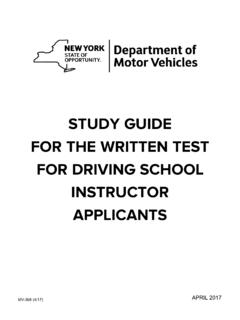 STUDY GUIDE FOR THE WRITTEN TEST FOR DRIVING …