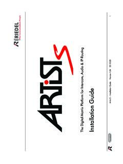 Artist S Installation Manual Englisch V 1 04 Stand …