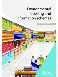 Environmental labelling and information schemes