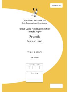 Junior cycle French sample paper EV ready for Pre-press