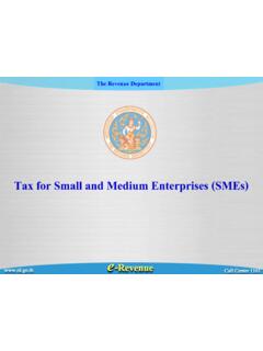 Tax for Small and Medium Enterprises (SMEs) - …