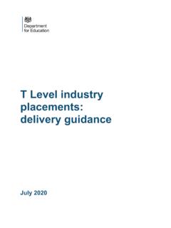 Industry Placement Delivery Guidance - GOV.UK