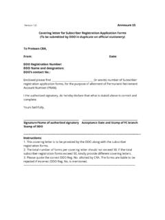 Covering letter with registration form