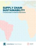 Supply Chain SuStainability - BSR