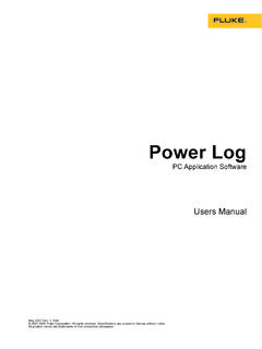Power Log - Fluke