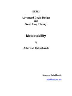 Metastability - Engineering Class Home Pages