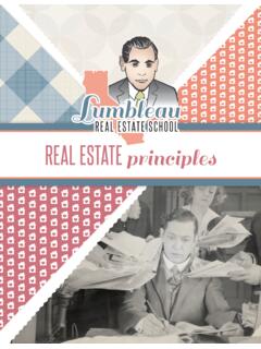 REAL ESTATE principles - lumbleau.com