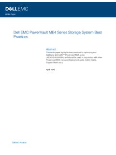 Dell EMC PowerVault ME4 Series Storage System Best …