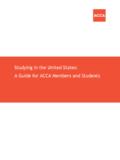 Studying in the United States: A Guide for ACCA Members ...