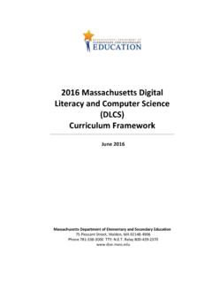 Digital Literacy and Computer Science (DLCS) …