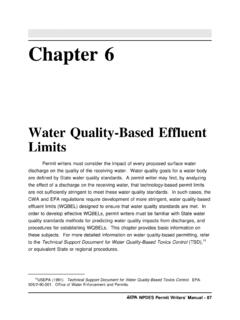Water Quality-Based Effluent Limits