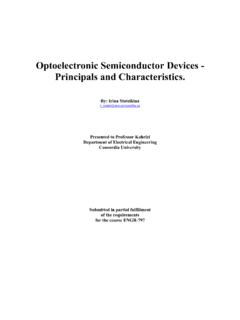 Optoelectronic Semiconductor Devices - Principals and ...