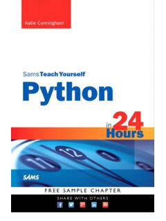 Sams Teach Yourself Python in 24 Hours - pearsoncmg.com