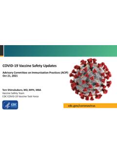 COVID-19 Vaccine Safety Updates