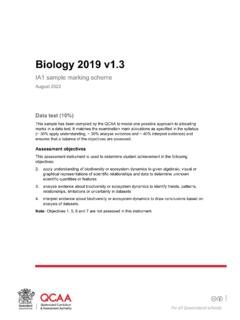 Biology 2019 v1 - Queensland Curriculum and Assessment ...