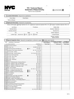 TR1: Technical Report Statement of Responsibility