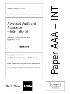 Paper AAA –INT