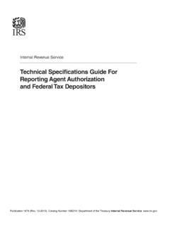 Technical Specifications Guide For Reporting Agent ...