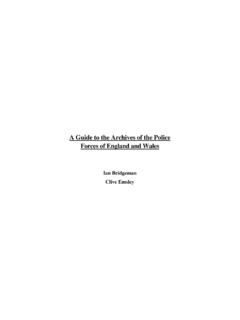 Guide to Police Archives Final - Open University