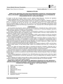 Normas Oficiales Mexicanas Fitosanitarias Fuente : Diario ...