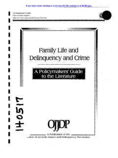 I Family Life and - Office of Justice Programs