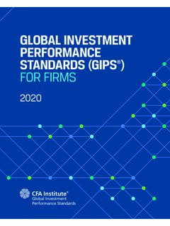 GLOBAL INVESTMENT PERFORMANCE STANDARDS (GIPS …