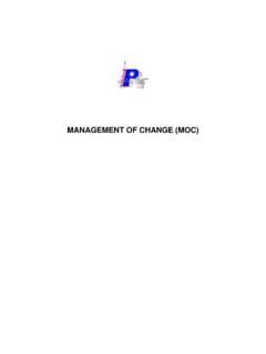 MANAGEMENT OF CHANGE (MOC) - Petsec Energy …