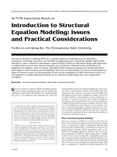 Introduction to Structural Equation Modeling: Issues and ...