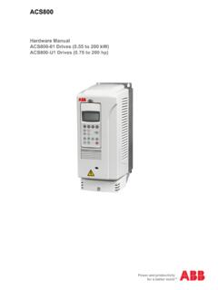 EN / ACS800-01/U1 Drives Hardware Manual (0.55 to 200 kW ...