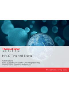 Tips and Tricks for HPLC and UHPLC