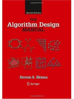 The Algorithm Design Manual - Lagout.org