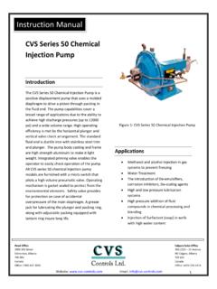 CVS Series 50 Chemical Injection Pump - CVS …