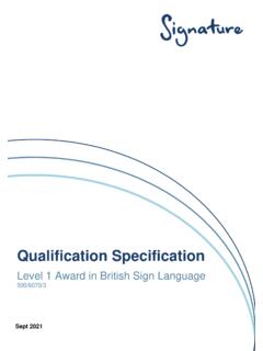 QUALIFICATION SPECIFICATION