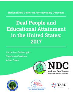 Deaf People &amp; Educational Attainment White Paper