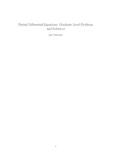 Partial Diﬀerential Equations: Graduate Level Problems and ...