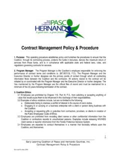 Contract Management Policy &amp; Procedure