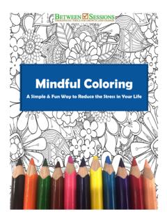 Mindful Coloring - Between Sessions