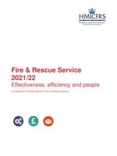 Fire &amp; Rescue Service 2021/22 - justiceinspectorates.gov.uk