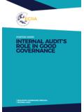 POSITION PAPER INTERNAL AUDIT’S ROLE IN …