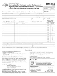 Form TMT-334:8/18:Application for Duplicate and/or ...