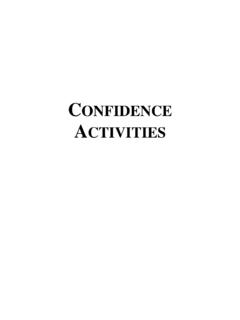 CONFIDENCE ACTIVITIES - Polk