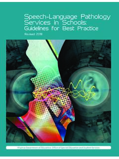 Speech-Language Pathology Services in Schools