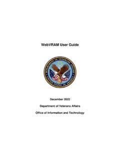 WebVRAM User Guide