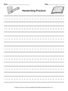 Handwriting Practice! - Tim's Printables