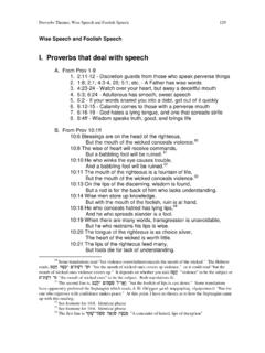 I. Proverbs that deal with speech - e Preacher