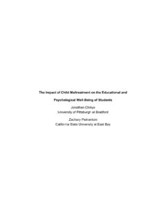 The Impact of Child Maltreatment on the Educational and ...