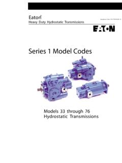 Series 1 Model Codes - Eaton