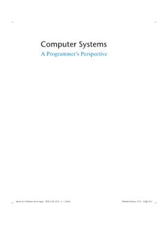 A Programmer’s Perspective - Carnegie Mellon University