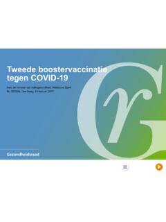 Tweede boostervaccinatie tegen COVID-19
