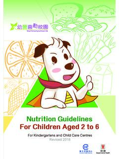 Nutritional Guidelines For Children Aged 2 to 6 - StartSmart